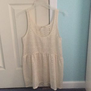 Kirra Cream top with cinched waist